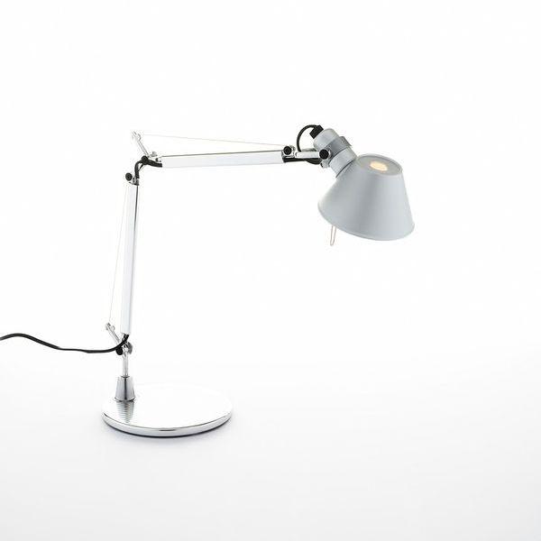Artemide A-Tolomeo Micro Tischleuchte mit Fuß Aluminium