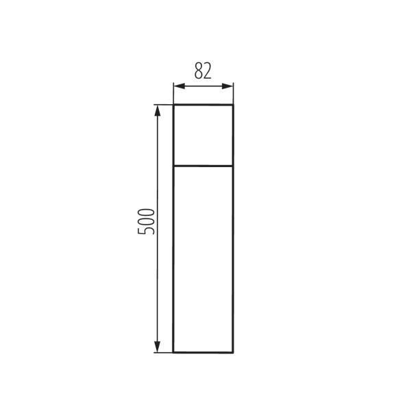 Außenleuchte für austauschbares Leuchtmittel VADRA 50