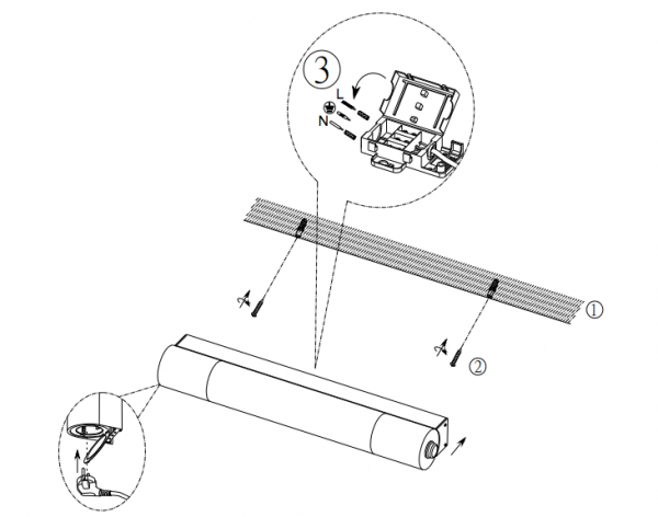 Trio LED Wandleuchte KOLIAN