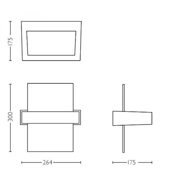 Philips Lighting myGarden LED-Wandleuchte Afterglow