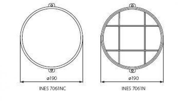 Kleine Kellerleuchte mit Metallkorb E27 Fassung Kanlux