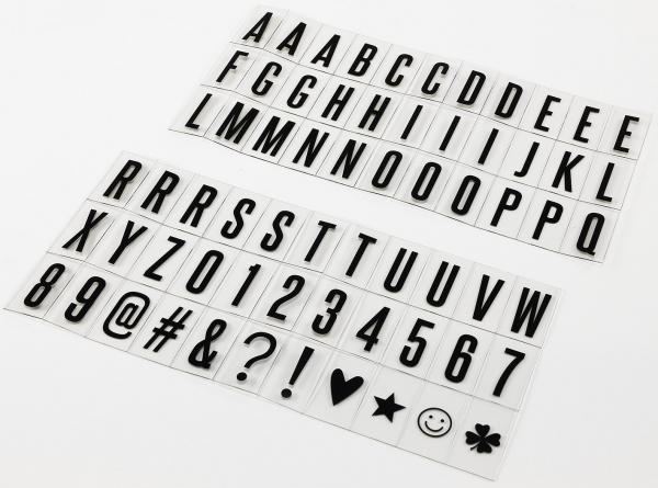 LED Leuchbox mit Buchstaben weiß