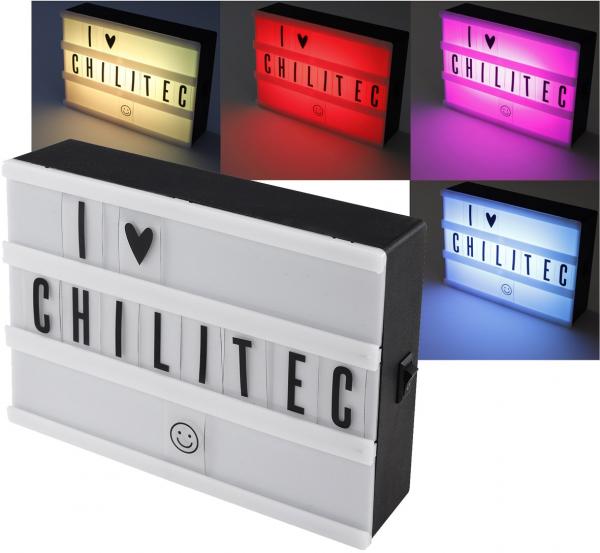 LED Leuchbox mit Buchstaben RGB