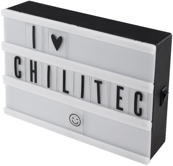 LED Leuchbox mit Buchstaben weiß