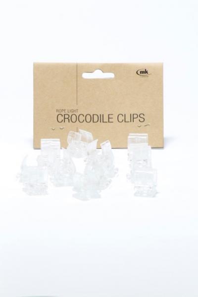 LED Lichtschlauch Clips Crocodile transparent 25 Stück