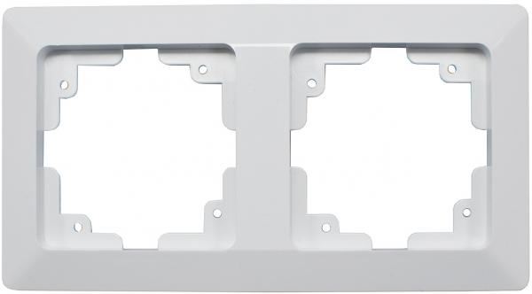 MILOS 2-fach Rahmen weiß matt