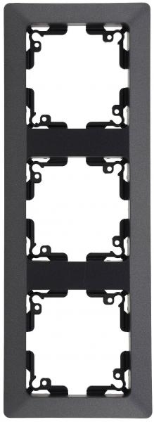 MILOS 3-fach Rahmen Anthrazit