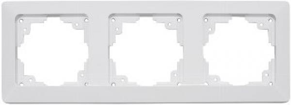 MILOS 3-fach Rahmen weiß matt