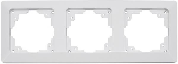 MILOS 3-fach Rahmen weiß matt