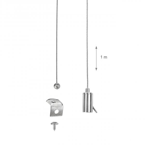 SpectrumLED Seilsystem-Set zur Deckenbefestigung von LED Panels