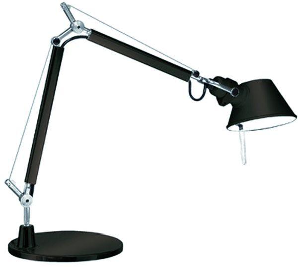 Artemide Tolomeo Micro Body Tischleuchte mit Fuß schwarz